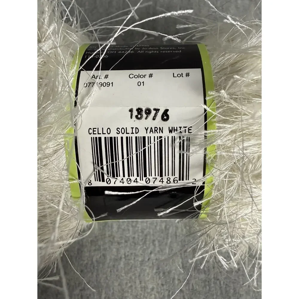 Sensations Cello Eyelash Yarn Mixed Lot of 6 Solid Purple White Mink Black
